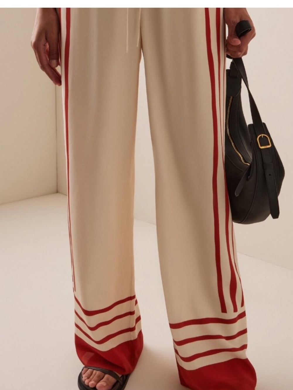 SIR. The label Riviera Calla Silk Crepe de Chine Pants - fit like a small